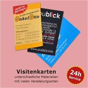 Visitenkarten Drucken im Raum  Filderstadt